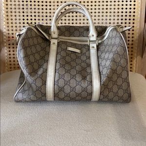Gucci Boston bag cream and white